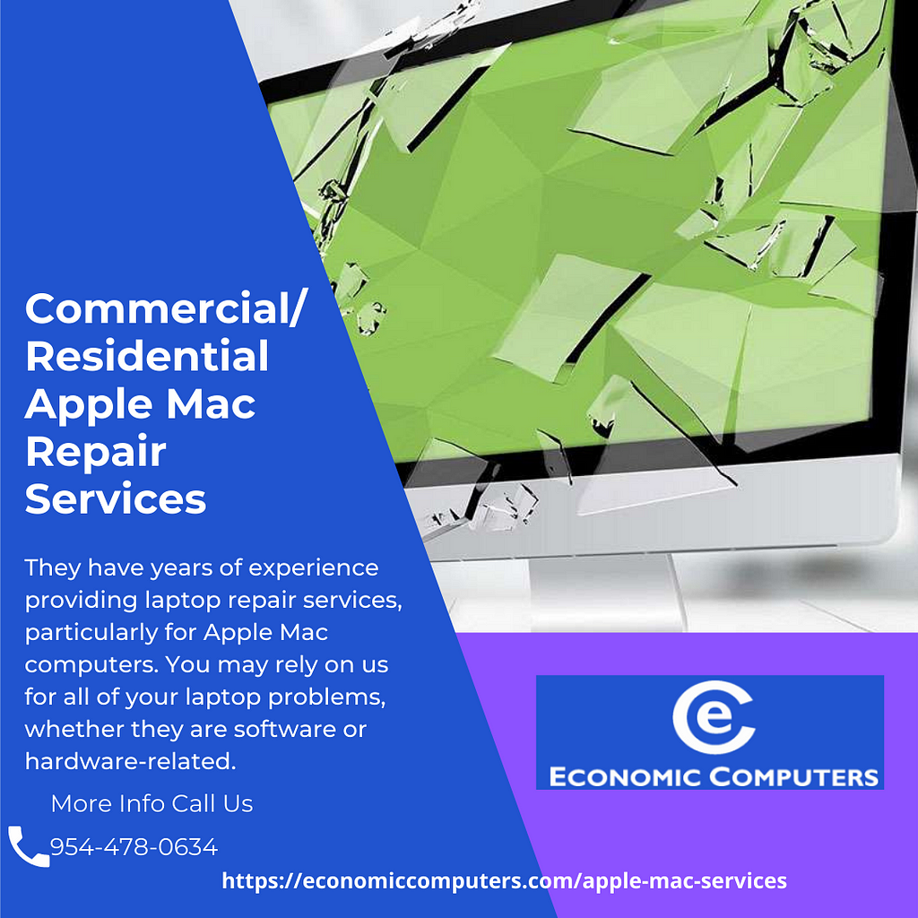 Commercial/Residential Apple Mac Repair Services in South Florida and Las Vegas
