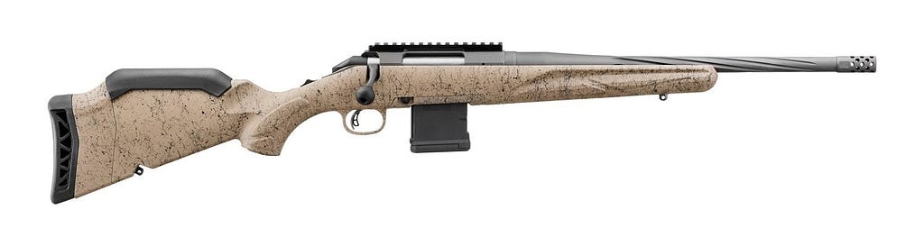 RUGER AMERICAN RANCH GEN 2 FDE .300 BLACKOUT 16.1" THREADED BARREL W/ BRAKE 10-ROUNDS