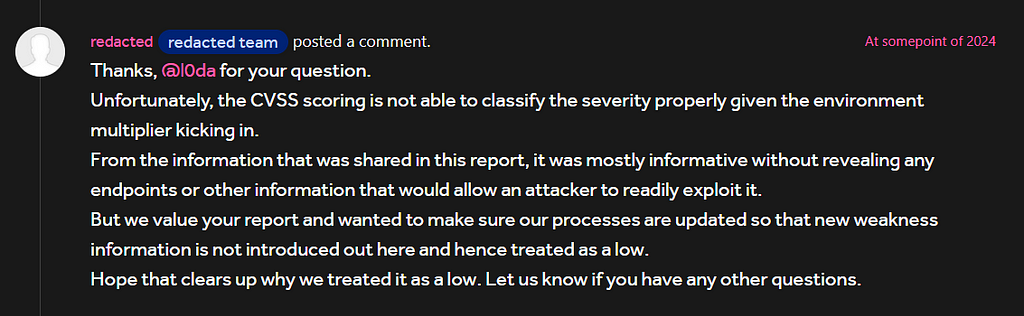 clarification of the security team