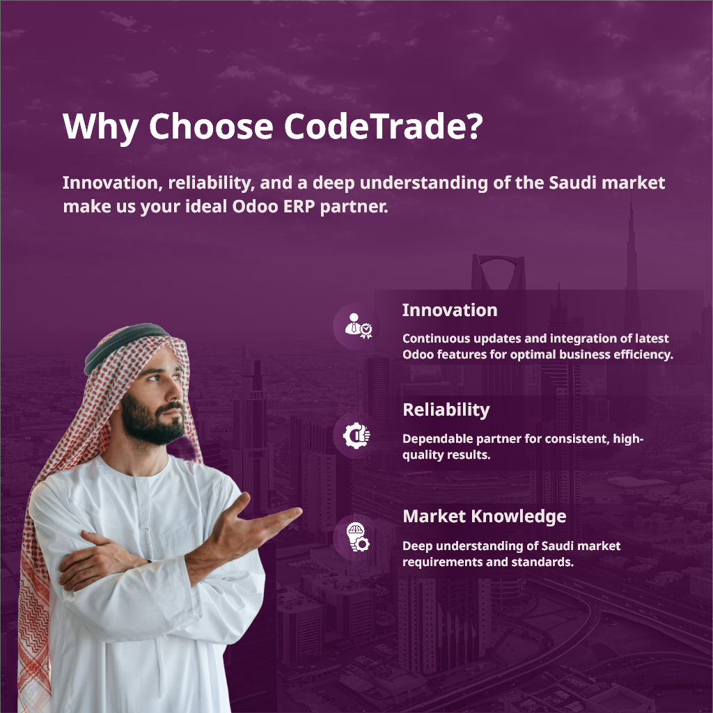 Choose CodeTrade for Odoo ERP development Services