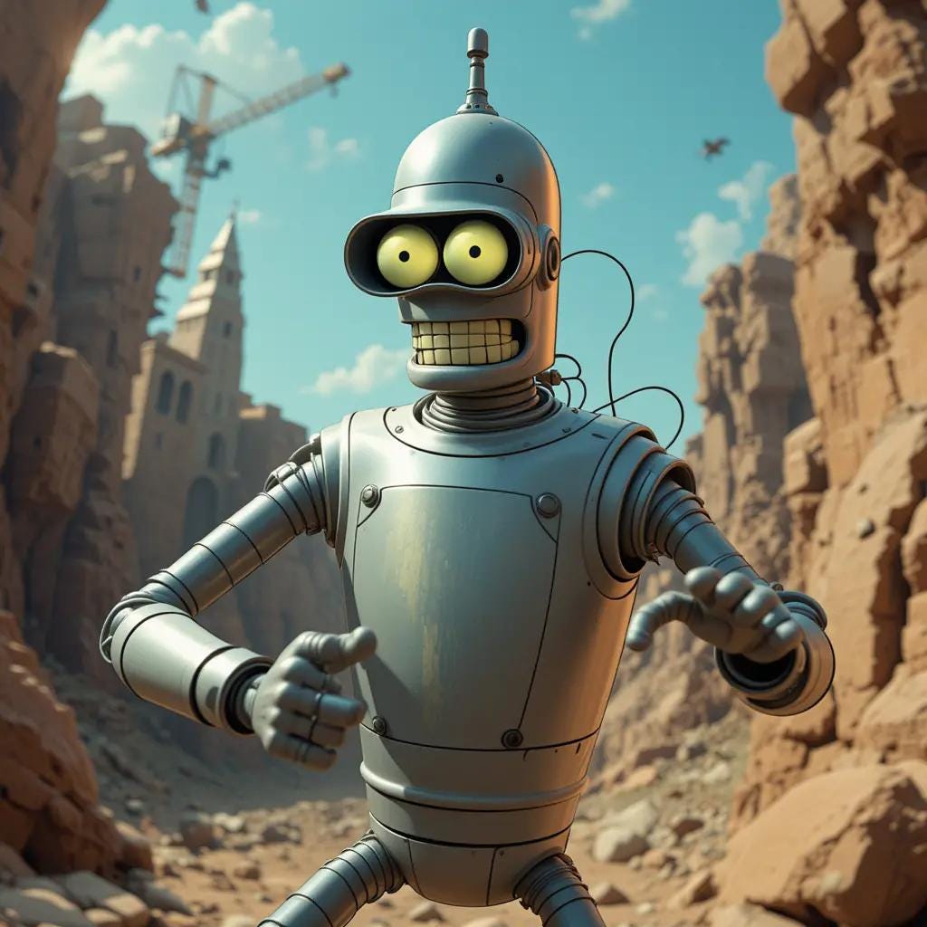 100 Robot Series | 10th Robot|Bender (Futurama): The Ultimate Misfit Robot-By Toolzam AI