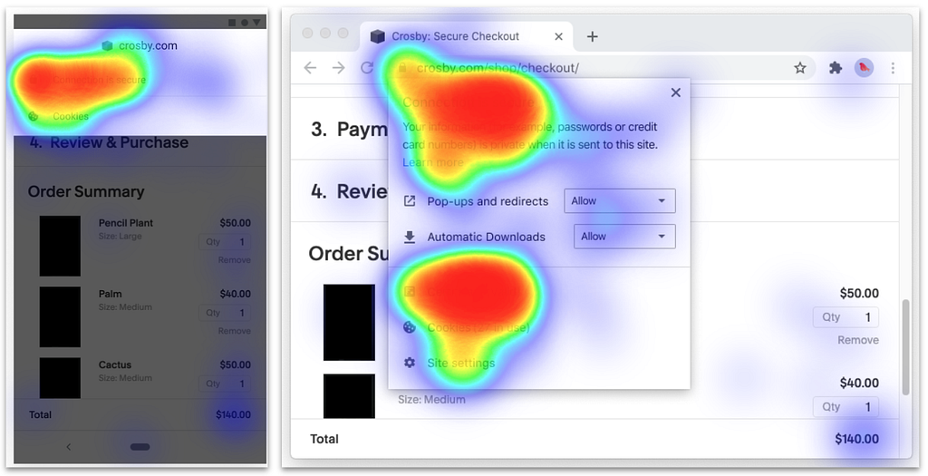 Chrome heatmap