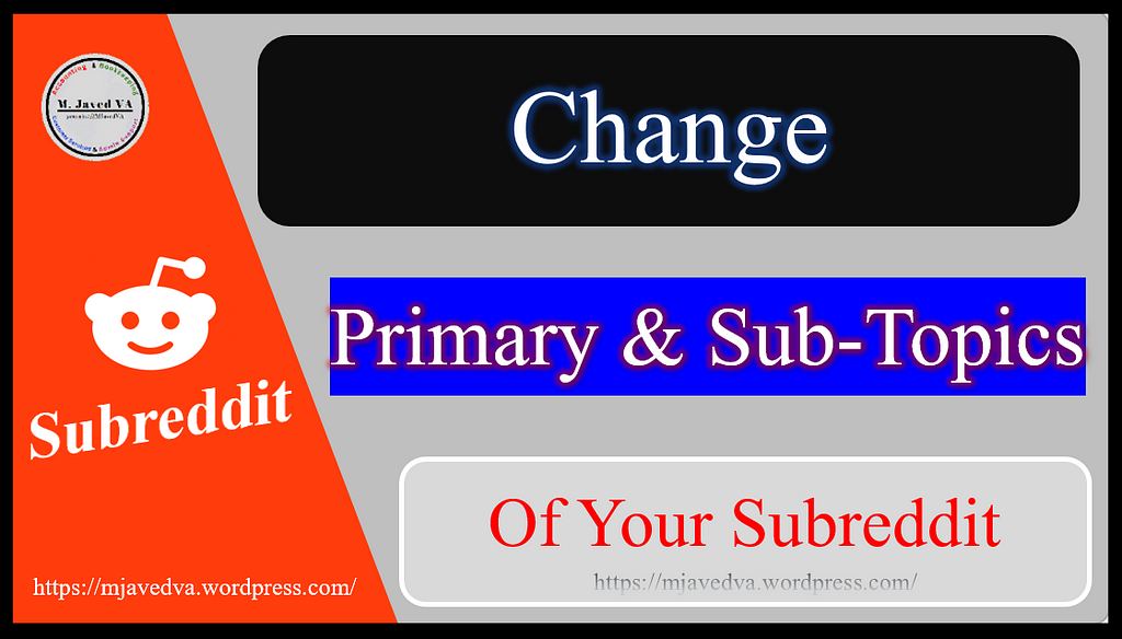 How to Change the Primary and Sub-Topics of Your Subreddit