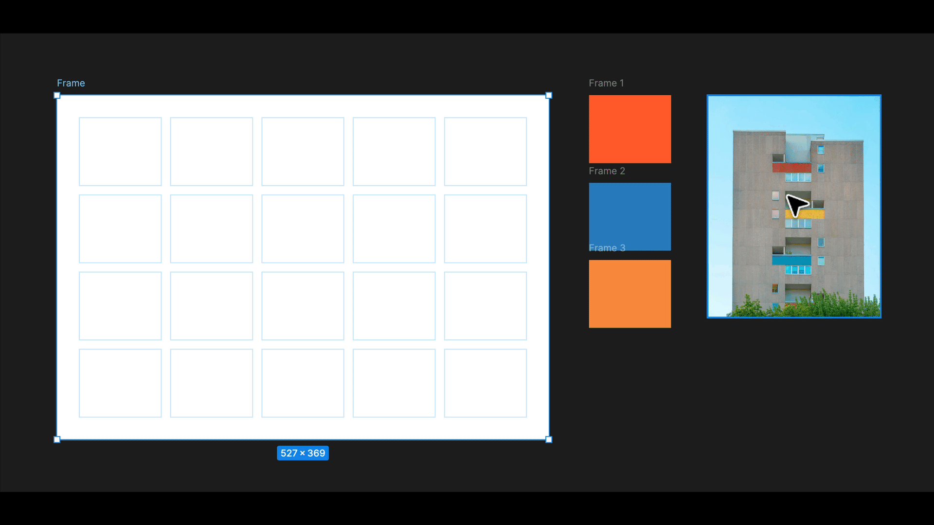 Filling a Figma grid
