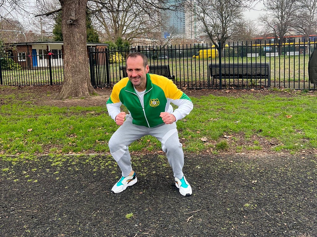 Craig generated a workout routine for his local park in London using AI.