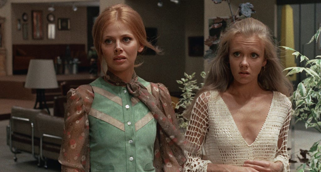 Hayley Mills and Britt Eckland in “Endless Night.”