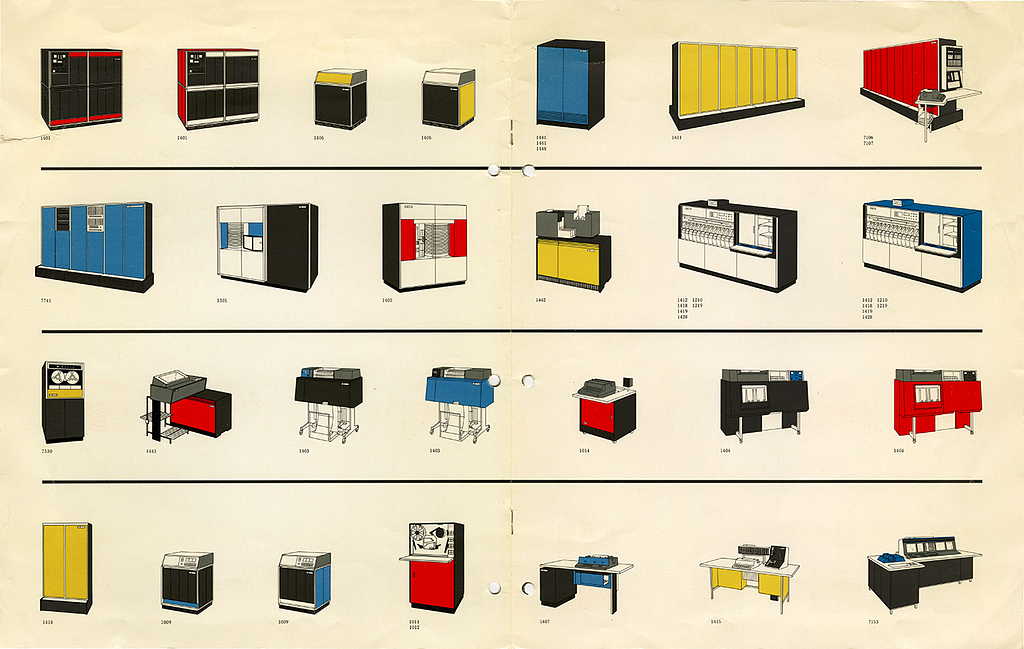 1969 Computer color usage product mockups.