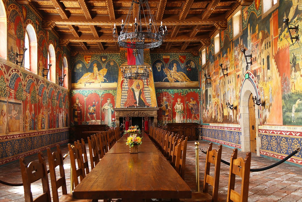 The Great Hall of Castello di Amorosa