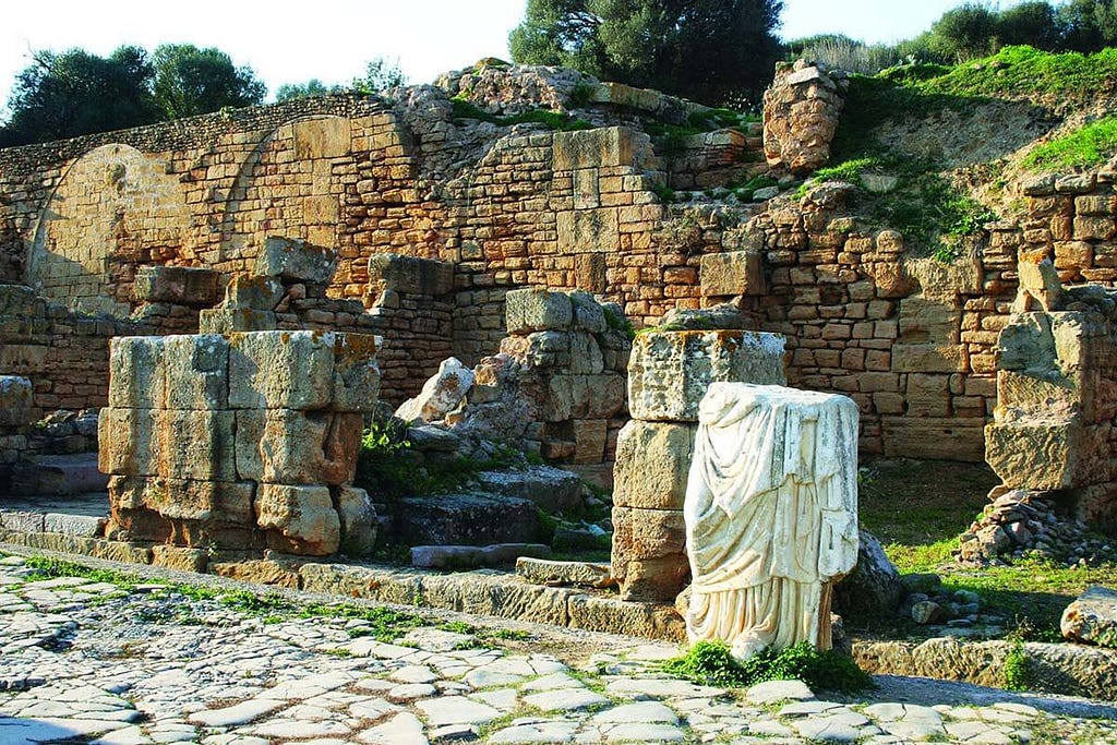 The Chellah, a medieval fortified necropolis in Rabat, Morocco.