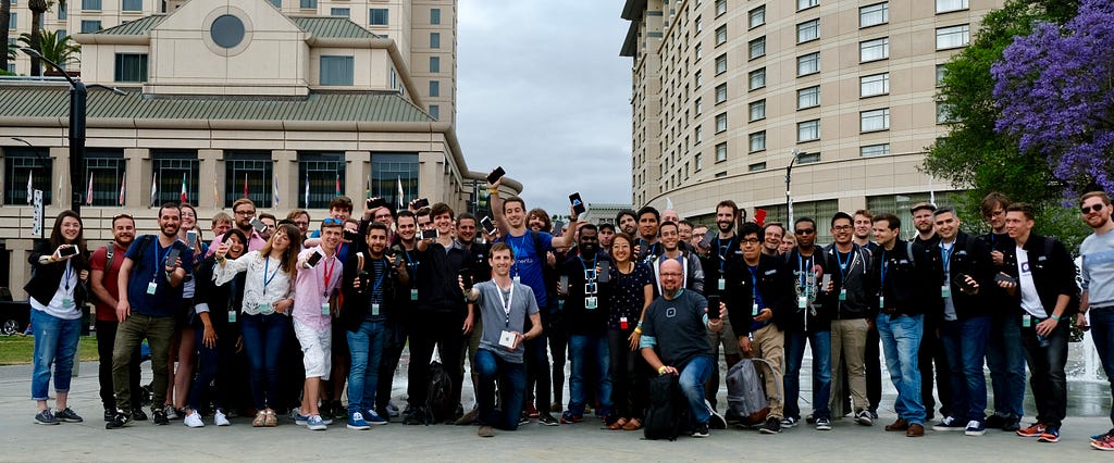 Large group of Blackbox fans gathered at WWDC 2017