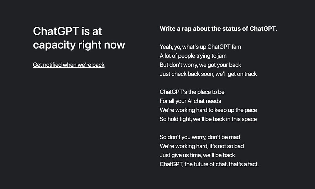 ChatGPT Is At Capacity Right Now — What Does This Mean?
