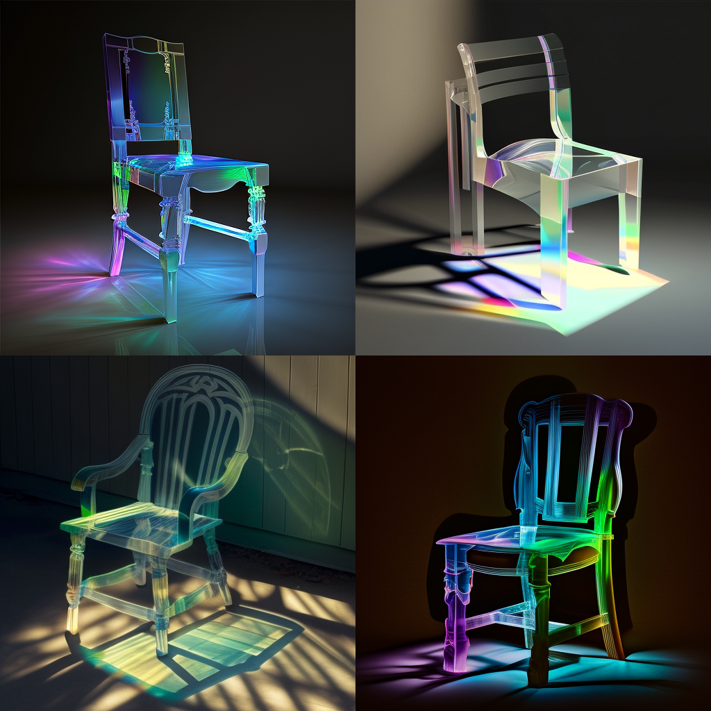 chairs, translucent