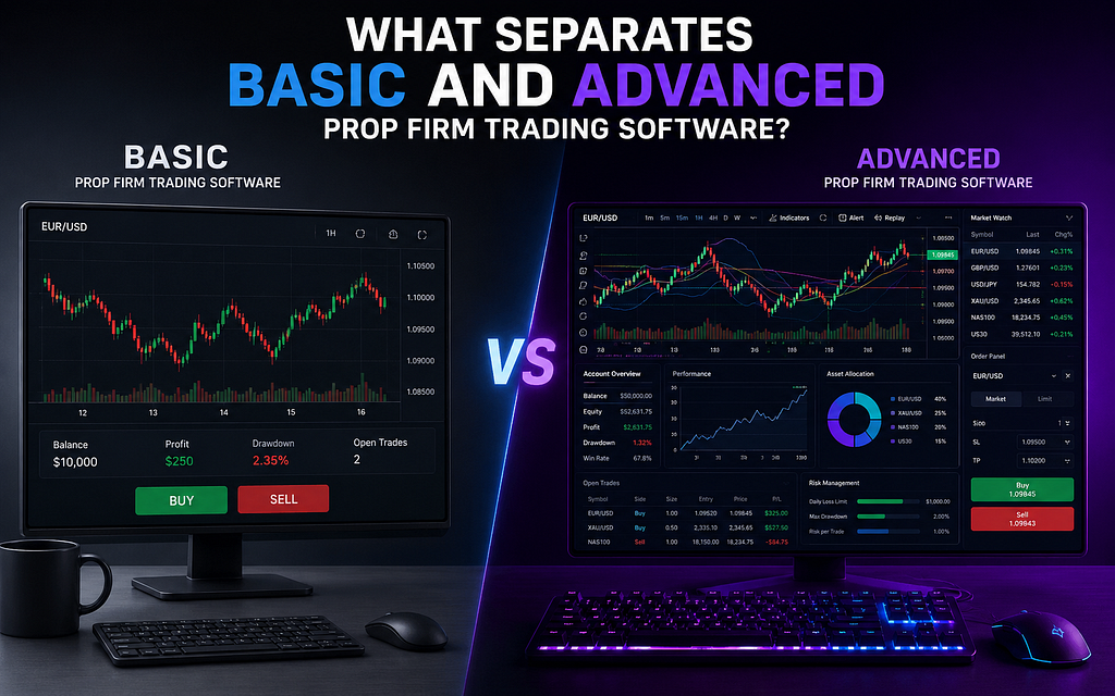 What Separates Basic and Advanced Prop Firm Trading Software?
