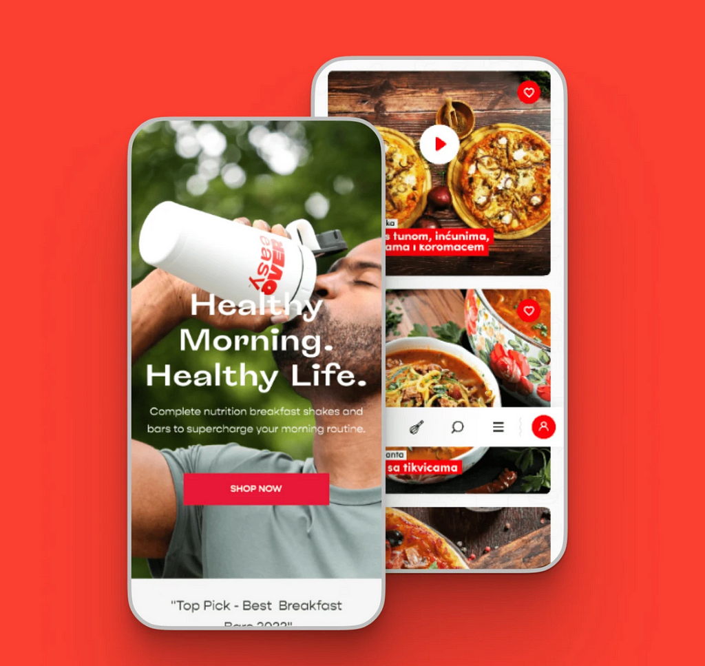 UX for Food and Beverage websites and apps