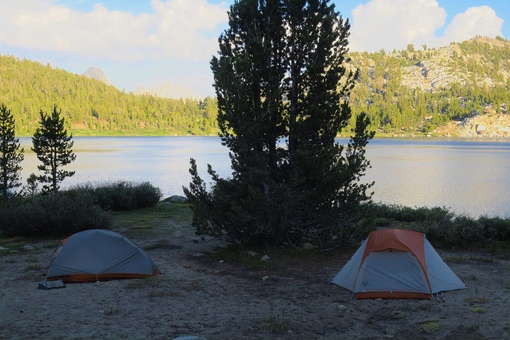 John Muir Trail virginia lake campsite