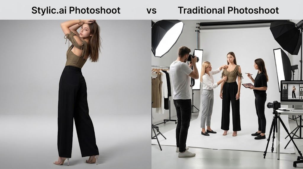 Stylic AI vs Traditional Photoshoots: Which Is Better for Fashion Brands?