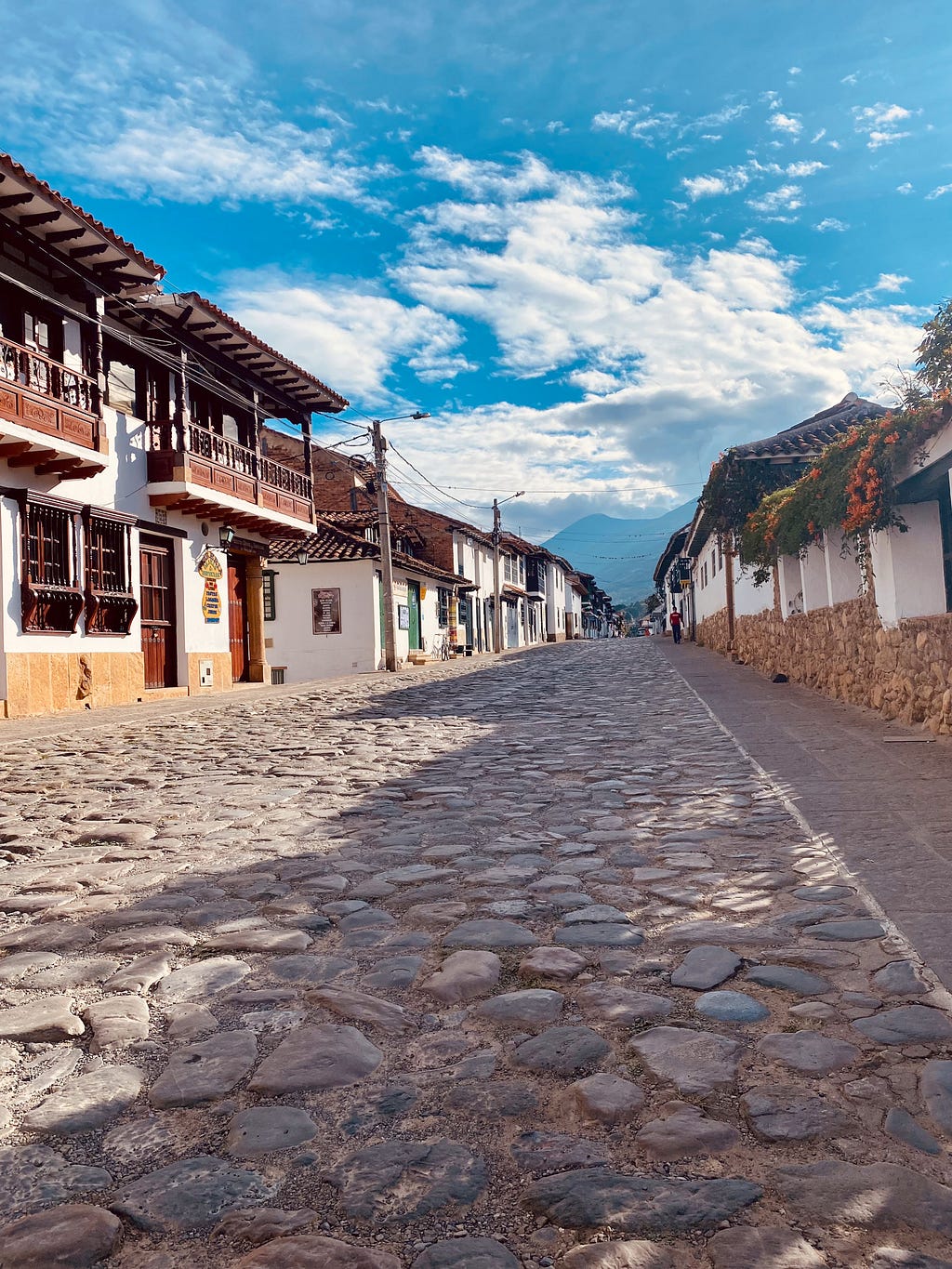 Cobble streets of Villa de Leyva