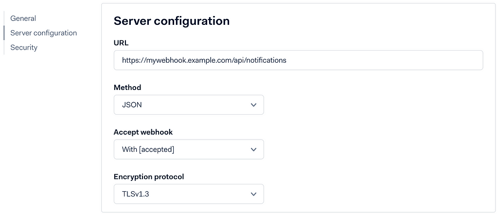 Webhook server configuration webhook