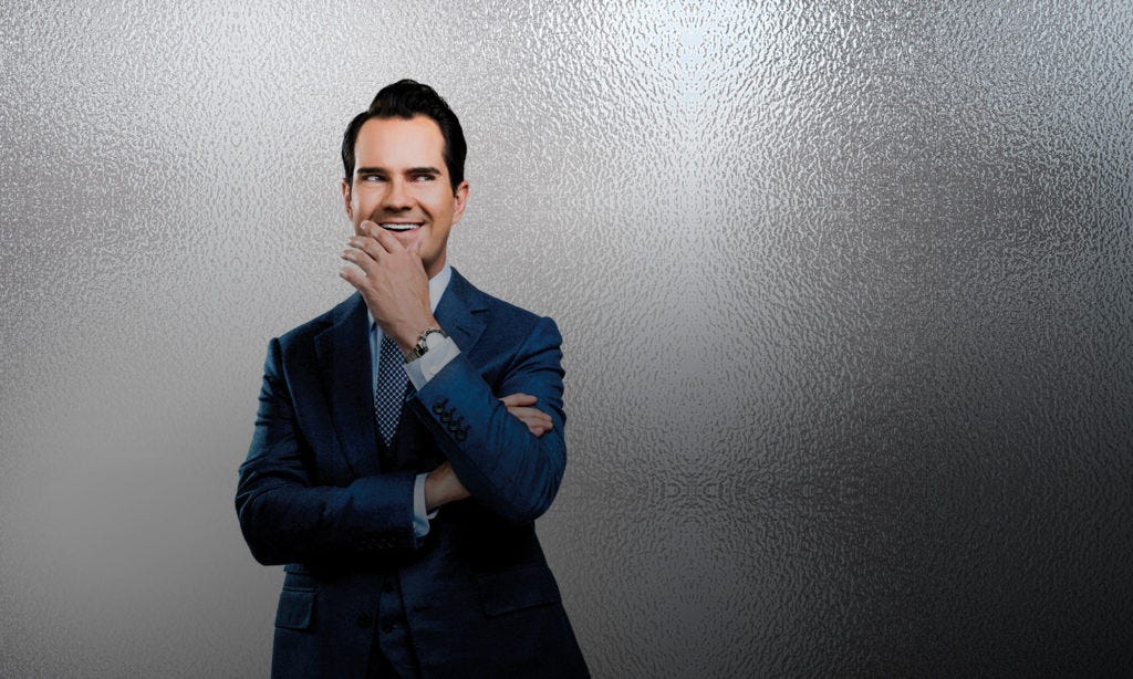 Jimmy Carr laughing