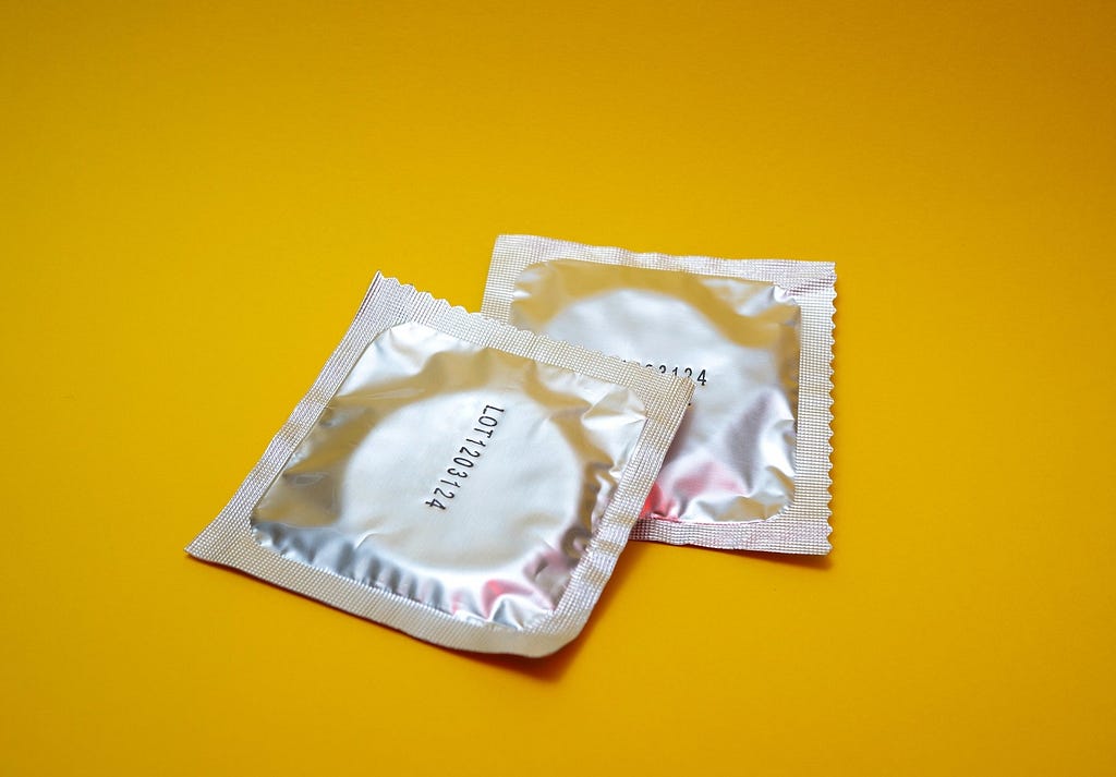 Illustration Pair of Condoms