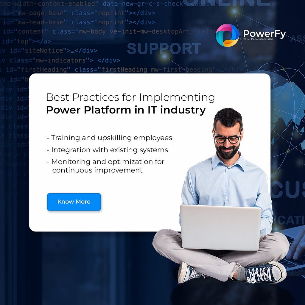 Microsoft Power Platform Consulting in IT industry