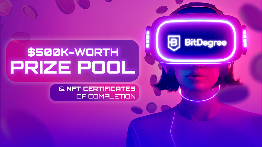 The BitDegree Web3 Exam Combines a Massive Prize Pool & NFT Certificates of Completion: featured image.