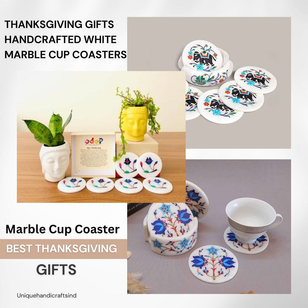 Cup Coasters Set For Thanksgiving Gifts