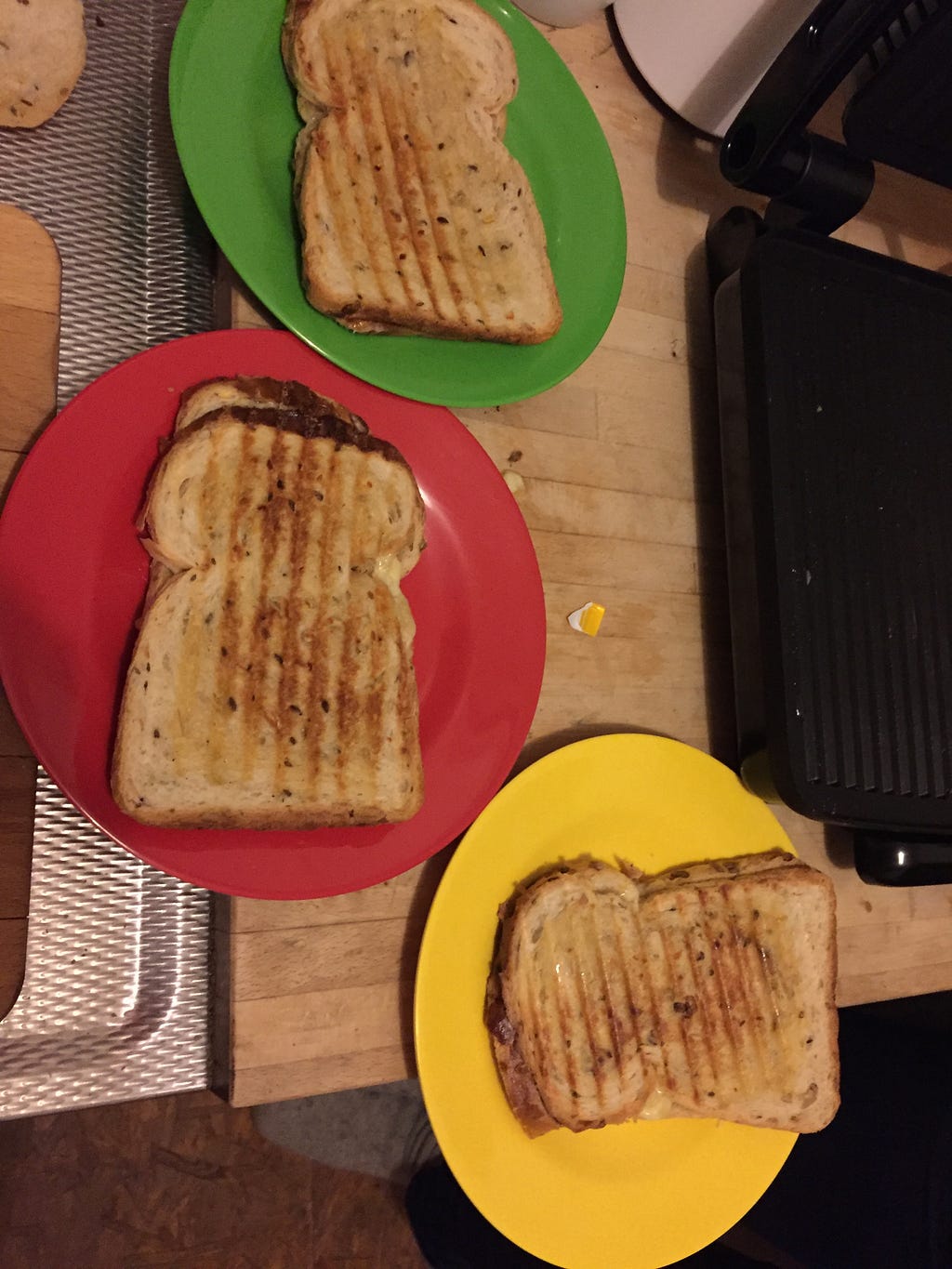 hot and ready grilled cheese sandwiches