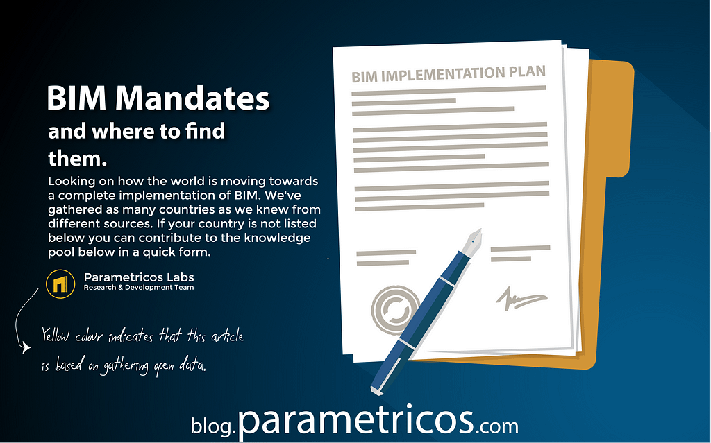 BIM Mandates and where to find them parametricos
