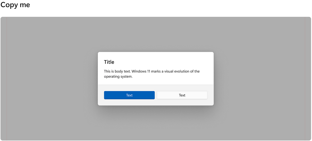 Figma WinUI3 Dialog Component