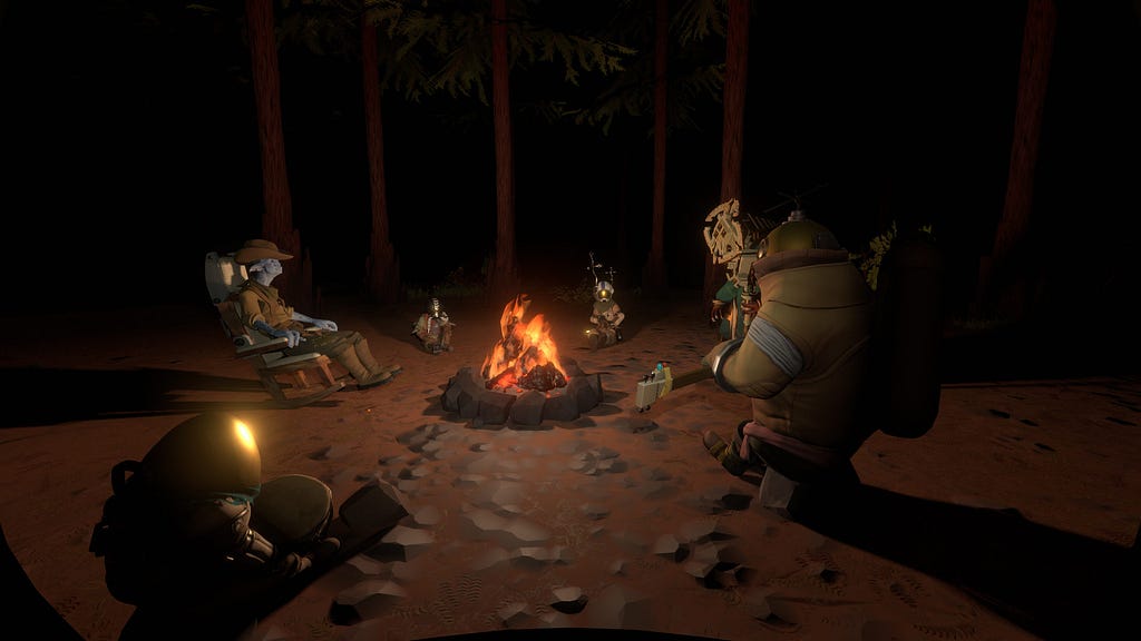 outer wilds — everyone around the campfire