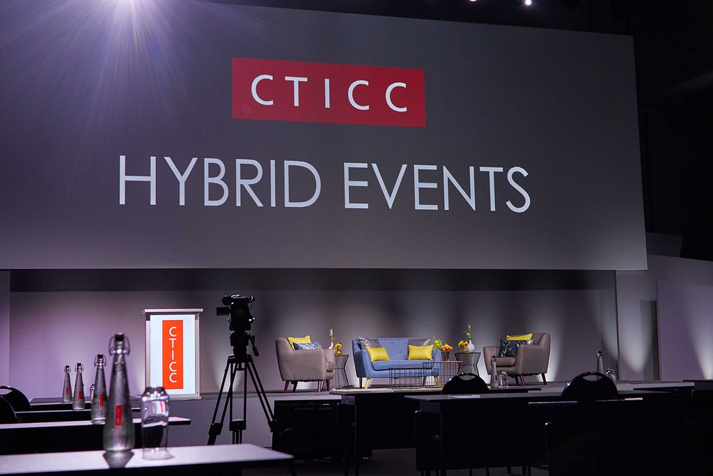 The Cape Town International Convention Centre’s hybrid events studio © CTICC