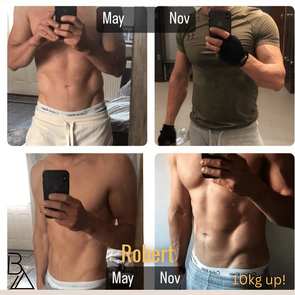 Rob Body transformation with personal training in colchester