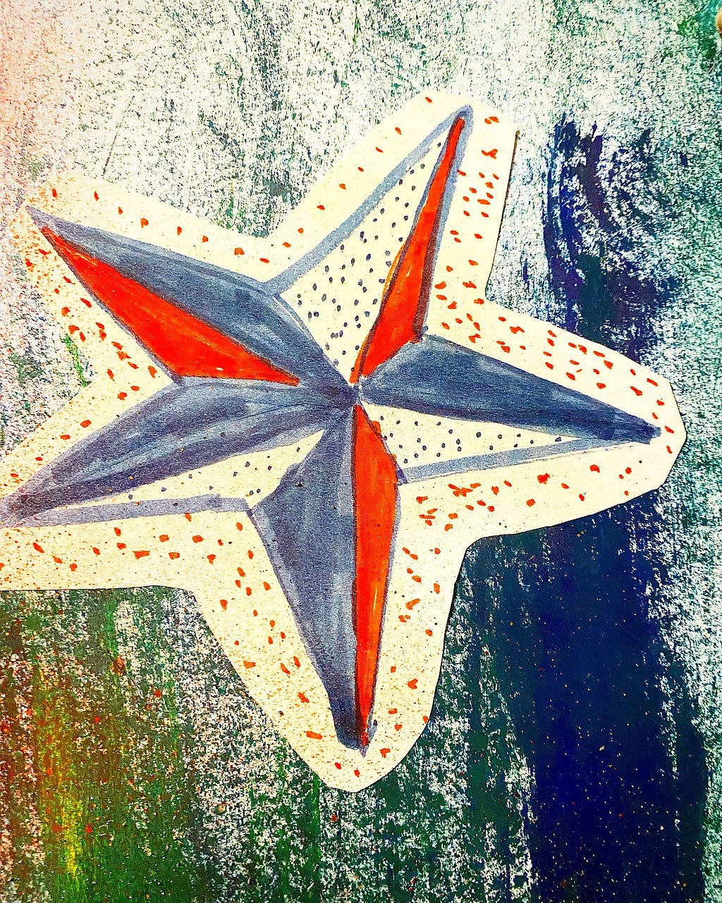 drawing of nautical star tattoo