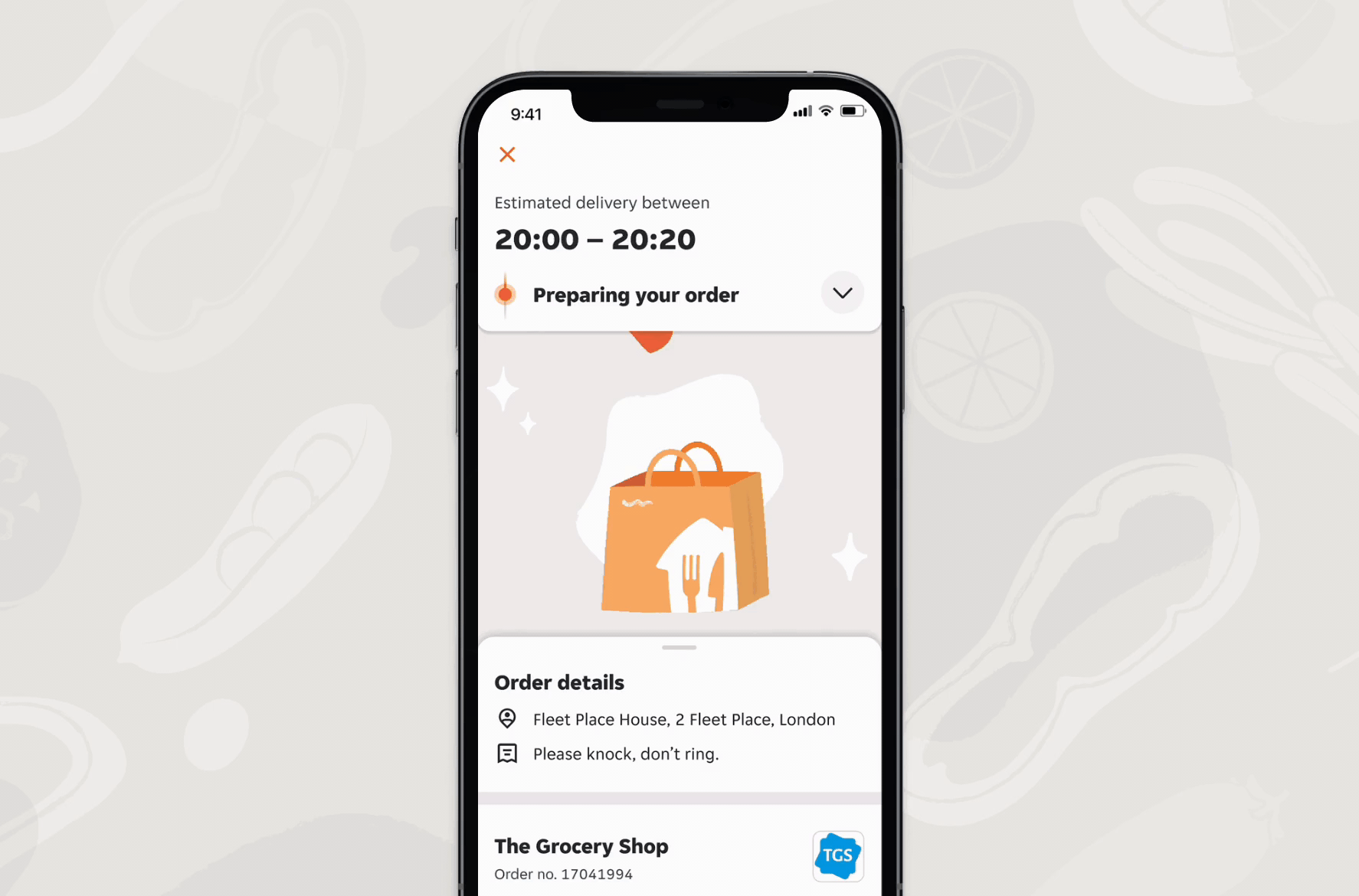 New “stacked notification” component used to inform customers about out of stock grocery items.