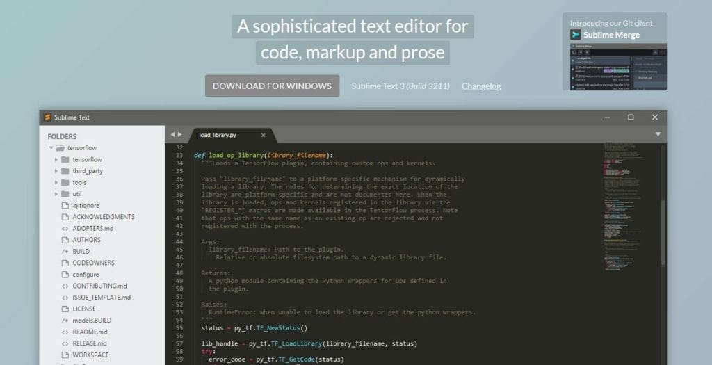 sublime text code editor for php development