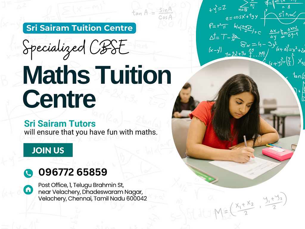 Maths Tuition Centre in Velachery