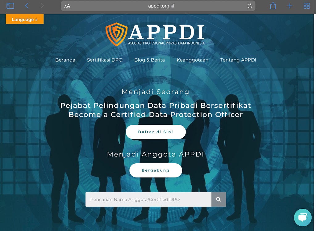 Asosiasi Profesional Privasi Data Indonesia APPDI — Data Protection Officer DPO