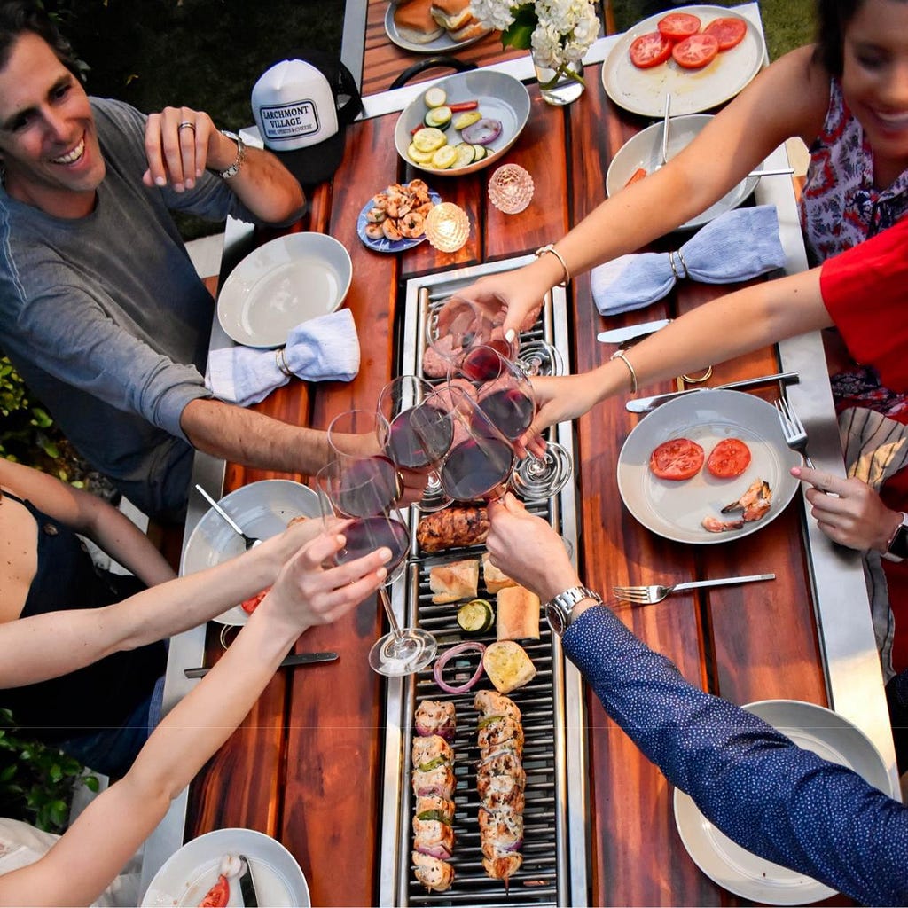 korean barbeque table