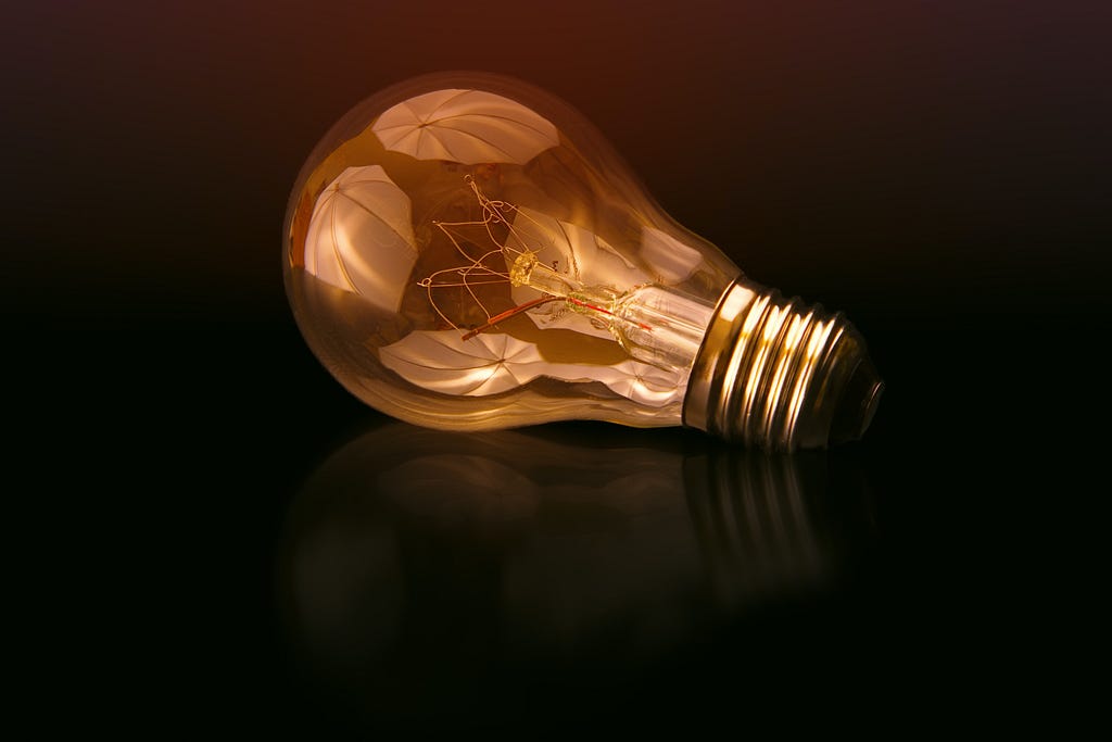Photo of lightbulb by Johannes Plenio from Pexels