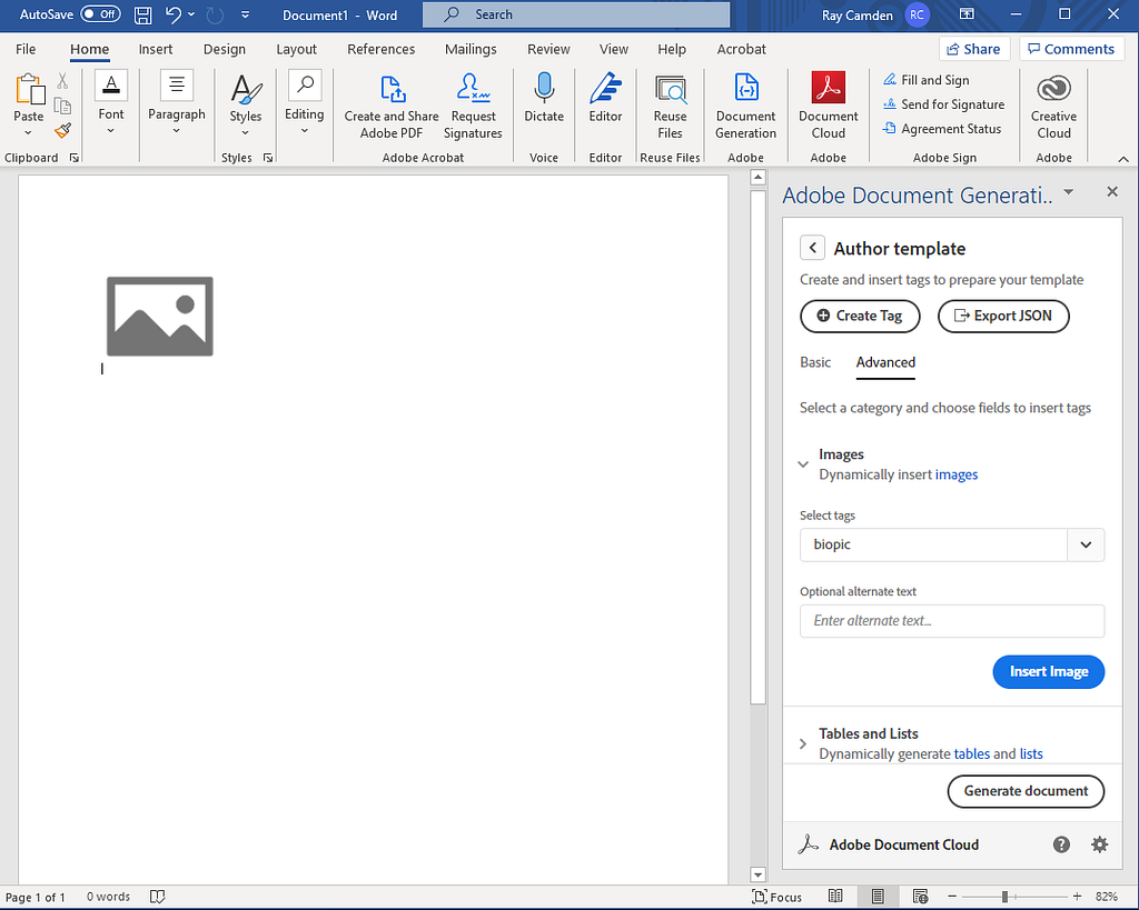 Creating Your Own Schema with the Adobe Document Generation Word AddIn LaptrinhX / News