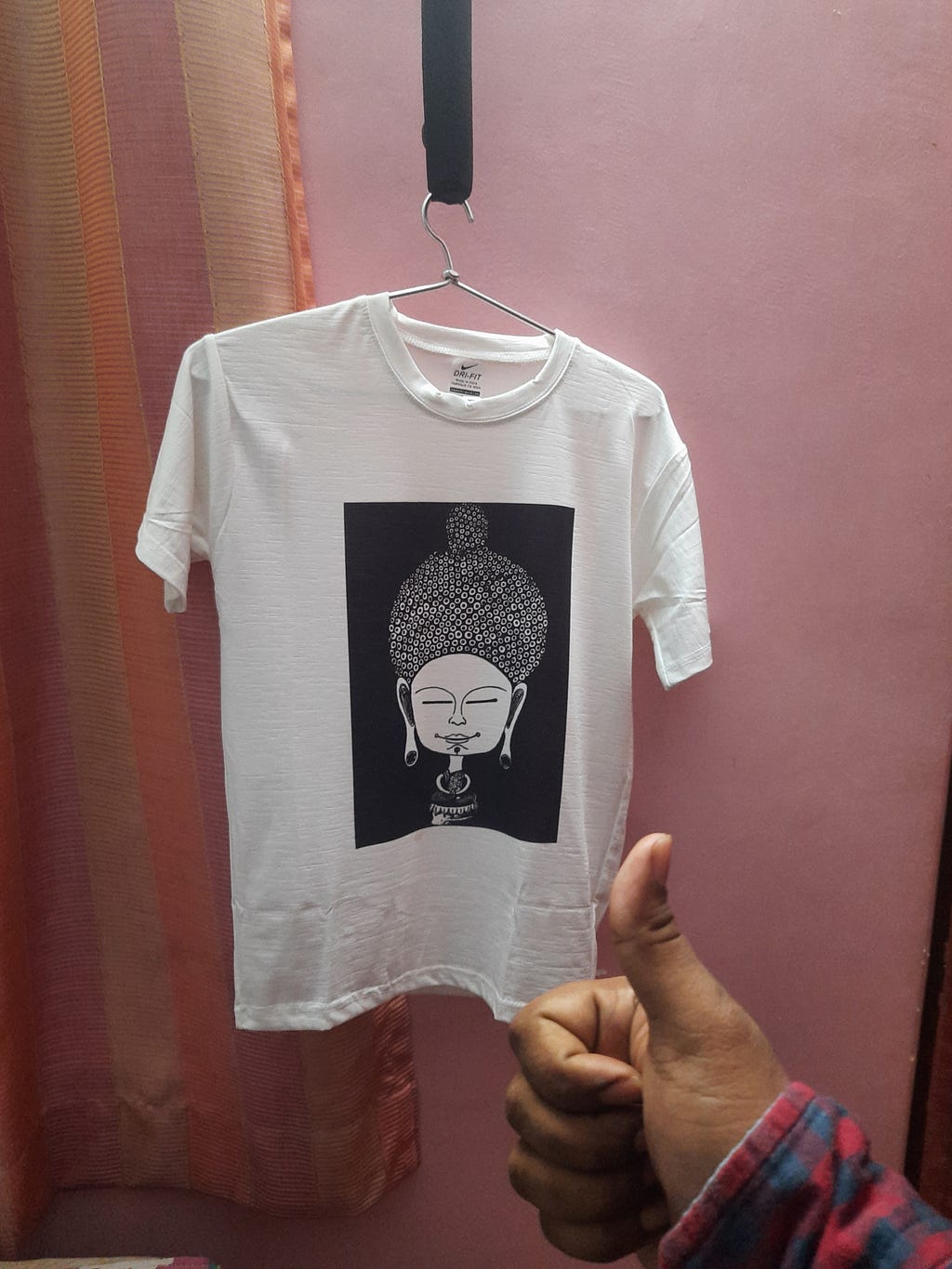 custom printed T-shirt with Buddha