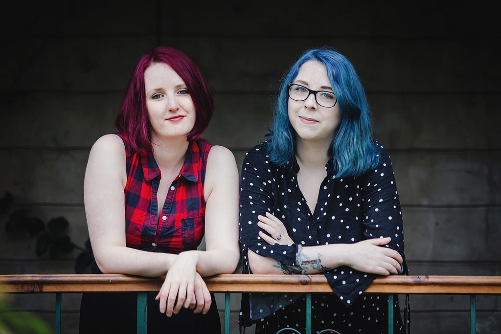 Portraits of 404 Ink Co-Founders and Publishing Directors Left: Laura Jones, Right: Heather McDaid