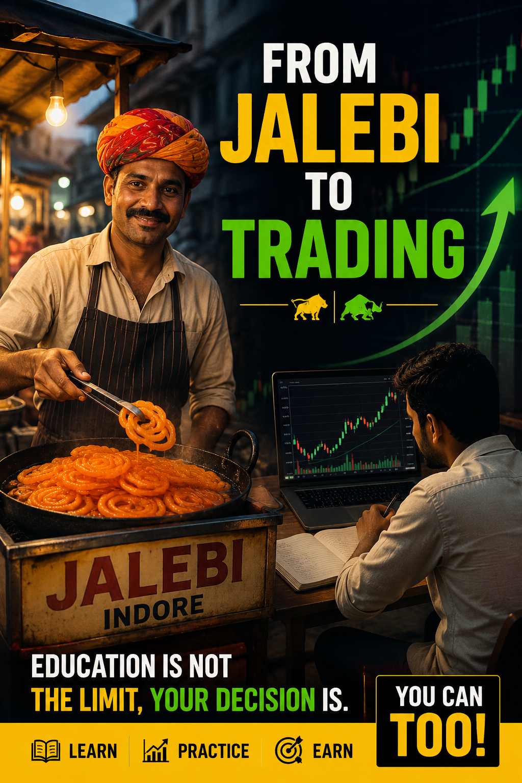 A Jalebi Seller From Rajasthan Came to Indore to Earn a Living. Then He Decided to Learn Trading.