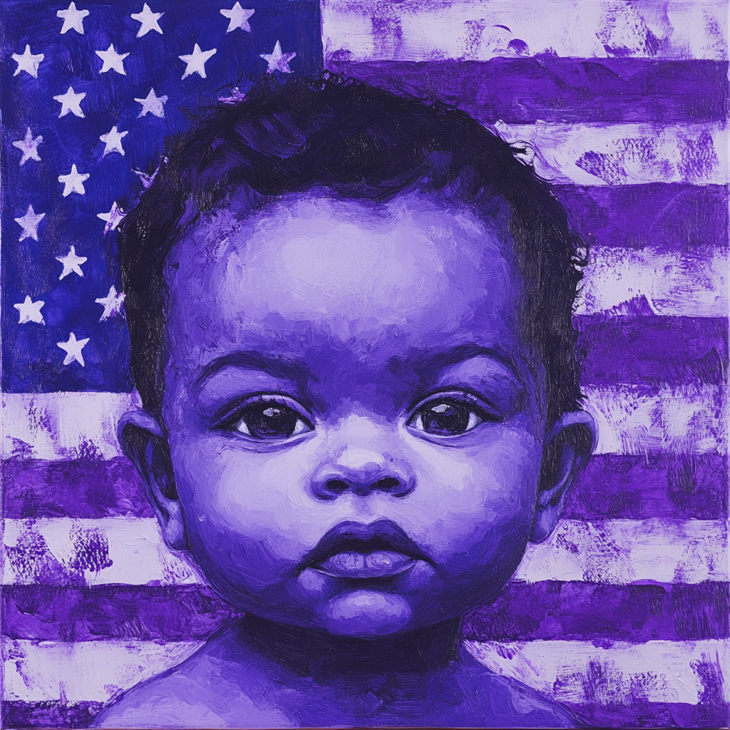 Red or Blue? America is Still Producing Purple Babies! From being left out in the cold of family separation!