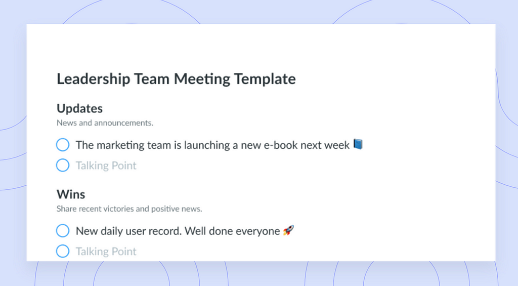 https://fellow.app/meeting-templates/leadership-team-meeting-agenda/