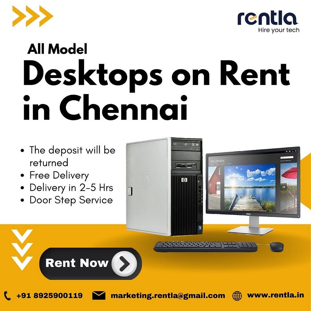 Desktops for Rent in Chennai