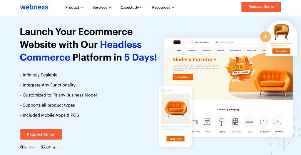 Launch Your Ecommerce Website With Webnexs Headless Commerce Platform