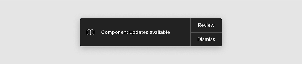 Component update notification