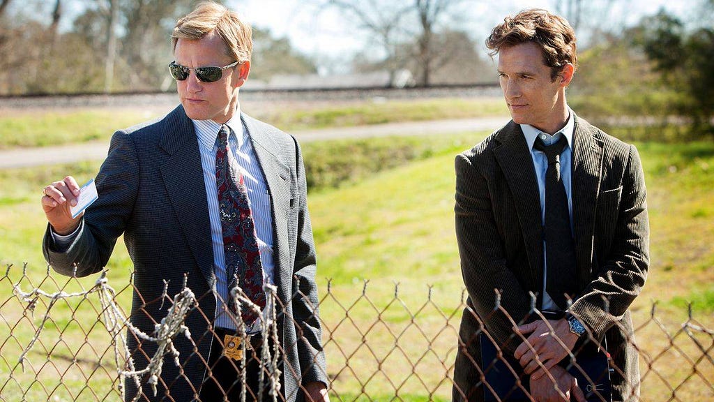Woody Harrelson and Matthew McConaughey in True Detective | Credit: HBO